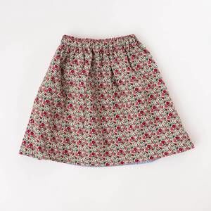 NEW THIMBLE COLLECTION girl's reversible skirt in azure posy